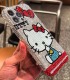 Handmade Crystal iPhone 16 Case Glitter Bling Hello Kitty Phone Cover Luxury Crystal Rhinestone