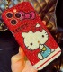Handmade Crystal iPhone 16 Case Glitter Bling Hello Kitty Phone Cover Luxury Crystal Rhinestone