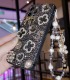 Handmade Crystal iPhone 16 Case Glitter Bling Phone Cover Luxury Crystal Black Rhinestone