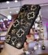 Handmade Crystal iPhone 16 Case Glitter Bling Phone Cover Luxury Crystal Black Rhinestone