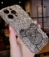 Handmade Crystal iPhone 16 Case Glitter Bling Bearbrick Phone Cover Luxury Crystal Rhinestone
