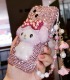 Handmade Crystal iPhone 16 Case Glitter Bling My Melody iPhone Cover Luxury Crystal Rhinestone