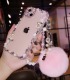Handmade Crystal iPhone 16 Case Glitter Bling Flowers Phone Cover