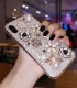 Handmade Crystal iPhone 16 Case Luxury Pearl Phone Cover Unique Pearl & Flower Design