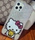 Handmade Crystal iPhone 16 Case Glitter Bling Hello Kitty Phone Cover Luxury Crystal Rhinestone