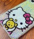 Handmade Crystal iPhone 16 Case Glitter Bling Hello Kitty Phone Cover Luxury Crystal Rhinestone