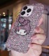 Handmade Crystal iPhone 16 Case Glitter Bling My Melody Phone Cover Luxury Crystal Rhinestone