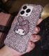 Handmade Crystal iPhone 16 Case Glitter Bling My Melody Phone Cover Luxury Crystal Rhinestone