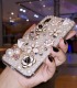 Handmade Crystal iPhone 16 Case Luxury Pearl Phone Cover Unique Pearl & Flower Design