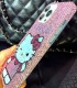 Handmade Crystal iPhone 16 Case Glitter Bling Hello Kitty Phone Cover Luxury Crystal Rhinestone
