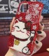 Handmade Crystal iPhone 16 Case Glitter Bling Lucky Cat Phone Cover Luxury Crystal Rhinestone