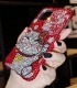 Handmade Crystal iPhone 16 Case Glitter Bling Lucky Cat Phone Cover Luxury Crystal Rhinestone