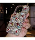 Handmade Crystal iPhone 16 Case Glitter Bling Phone Cover Luxury Crystal Diamond Rhinestone