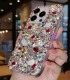 Handmade Crystal iPhone 16 Case Glitter Bling Phone Cover Luxury Crystal Diamond Rhinestone