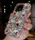 Handmade Crystal iPhone 16 Case Glitter Bling Phone Cover Luxury Crystal Diamond Rhinestone