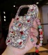 Handmade Crystal iPhone 16 Case Glitter Bling Phone Cover Luxury Crystal Diamond Rhinestone