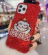 Handmade Crystal iPhone 16 Case Glitter Bling Lucky Cat Phone Cover Luxury Crystal Rhinestone