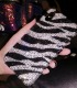 Handmade Crystal iPhone 16 Case Glitter Bling Zebra Pattern Luxury Crystal Diamond Rhinestone