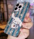 Handmade Crystal iPhone 16 Case  Glitter Bling Sanrio Cinnamoroll Phone Cover Luxury Crystal Rhinestone