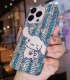 Handmade Crystal iPhone 16 Case  Glitter Bling Sanrio Cinnamoroll Phone Cover Luxury Crystal Rhinestone