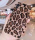 Handmade Crystal iPhone 16 Case Glitter Bling Leopard Pattern Luxury Crystal Rhinestone