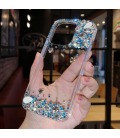 Handmade Crystal iPhone 16 Case Glitter Bling Minimalist Phone Cover Luxury Crystal Rhinestone