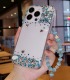 Handmade Crystal iPhone 16 Case Glitter Bling Minimalist Phone Cover Luxury Crystal Rhinestone