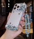 Handmade Crystal iPhone 16 Case Glitter Bling Minimalist Phone Cover Luxury Crystal Rhinestone