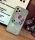 Handmade Crystal iPhone 16 Case Glitter Bling Hello Kitty Phone Cover Luxury Crystal Rhinestone