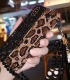 Handmade Crystal iPhone 16 Case Glitter Bling Leopard Pattern Luxury Sparkling Crystal Rhinestone