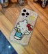 Handmade Crystal iPhone 16 Case Glitter Bling Hello Kitty Phone Cover Luxury Crystal Rhinestone