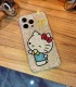 Handmade Crystal iPhone 16 Case Glitter Bling Hello Kitty Phone Cover Luxury Crystal Rhinestone