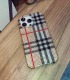 Handmade Crystal iPhone 16 Case Glitter Bling Brand Check Phone Cover Luxury Crystal Rhinestone