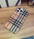 Handmade Crystal iPhone 16 Case Glitter Bling Brand Check Phone Cover Luxury Crystal Rhinestone