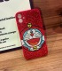 Handmade Crystal iPhone 16 Case Glitter Bling Doraemon Phone Cover Luxury Crystal Rhinestone