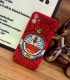 Handmade Crystal iPhone 16 Case Glitter Bling Doraemon Phone Cover Luxury Crystal Rhinestone