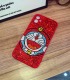 Handmade Crystal iPhone 16 Case Glitter Bling Doraemon Phone Cover Luxury Crystal Rhinestone