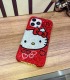 Handmade Crystal iPhone 16 Case Glitter Bling Hello Kitty Phone Cover Luxury Crystal Rhinestone