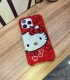 Handmade Crystal iPhone 16 Case Glitter Bling Hello Kitty Phone Cover Luxury Crystal Rhinestone
