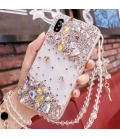 Handmade Crystal iPhone 16 Case Glitter Bling Phone Cover Luxury Crystal Diamante Rhinestone