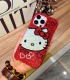 Handmade Crystal iPhone 16 Case Glitter Bling Hello Kitty Phone Cover Luxury Crystal Rhinestone