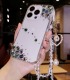 Handmade Crystal iPhone 16 Case Glitter Bling Minimalist Phone Cover Luxury Crystal Rhinestone