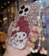 Handmade Crystal iPhone 16 Case Glitter Bling My Melody Phone Cover Luxury Crystal Rhinestone