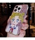 Handmade Crystal iPhone 16 Case Glitter Bling Sailor Moon Phone Cover Luxury Crystal Rhinestone