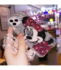 Handmade Crystal iPhone 16 Case Glitter Bling Minnie Phone Cover