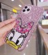 Handmade Crystal iPhone 16 Case Glitter Bling Daisy Duck Phone Cover Luxury Crystal Rhinestone