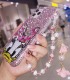 Handmade Crystal iPhone 16 Case Glitter Bling Daisy Duck Phone Cover Luxury Crystal Rhinestone