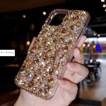 Handmade Crystal iPhone 16 Case Glitter Bling Phone Cover