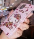 Handmade Crystal iPhone 16 Case Glitter Bling Hello Kitty Phone Cover Luxury Crystal Rhinestone