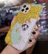Handmade Crystal iPhone 16 Case Glitter Bling Sailor Moon Phone Cover Luxury Crystal Rhinestone